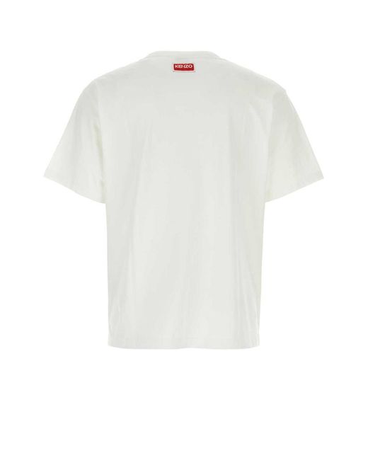 KENZO White Lucky Tiger T-Shirt for men