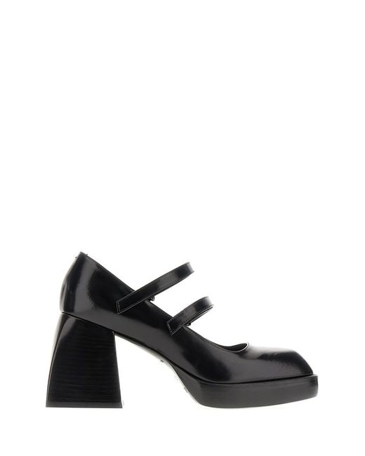 NODALETO Black Heeled Shoes