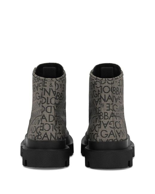 Dolce & Gabbana Black Boot Shoes for men