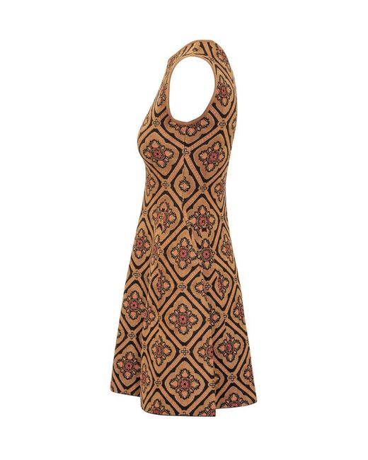 Etro Brown Knitted Dress