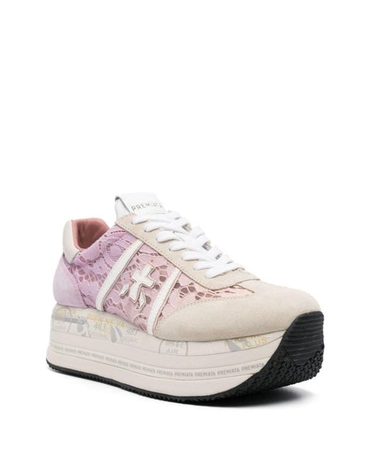 Premiata Pink 'Beth 6713' Sneakers