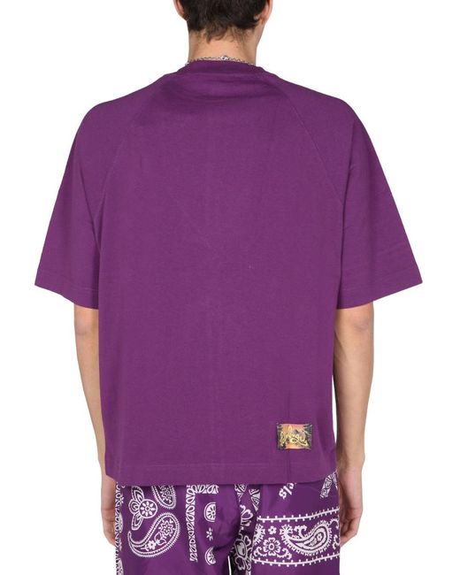 Palm Angels Cotton T-shirt With Logo in 