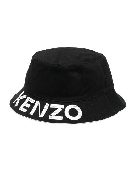 KENZO Black Reversible Bucket Hat