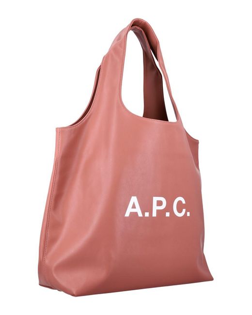 A.P.C. Pink Ninon Tote Bag