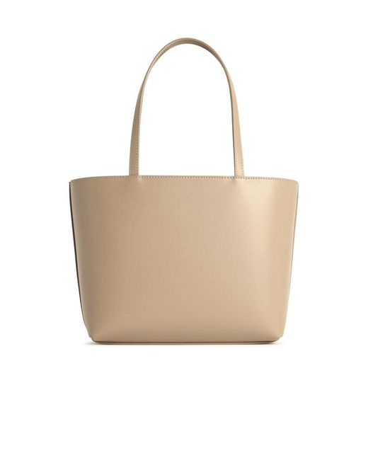 Dolce & Gabbana Natural Structured Shopping Bag
