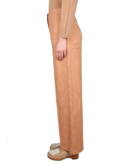 Alysi Brown Pants Ajoure'