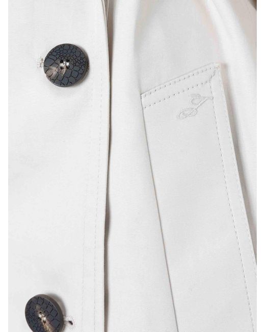 Jacquemus White Gabardine Le Trench Citta