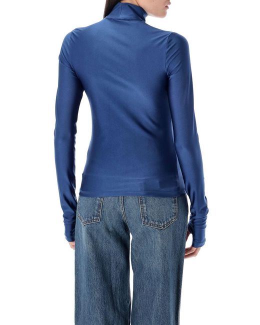 Coperni Blue Second Skin Turtleneck