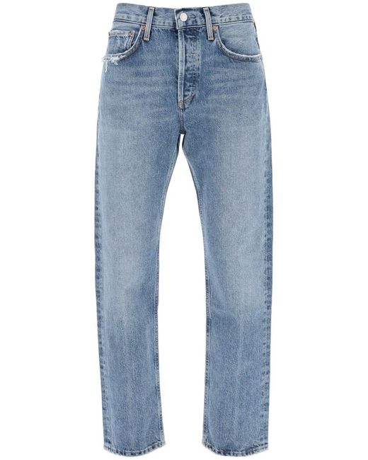 Agolde Blue Parker Cropped Jeans