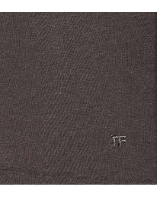 Tom Ford Gray T-shirts And Polos for men
