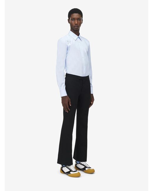 Alexander McQueen Blue Cotton Shirts for men