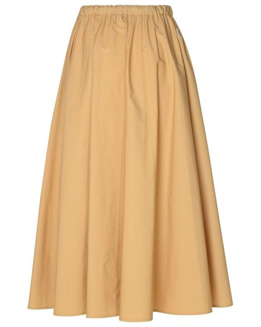 Moncler Natural Long Skirt