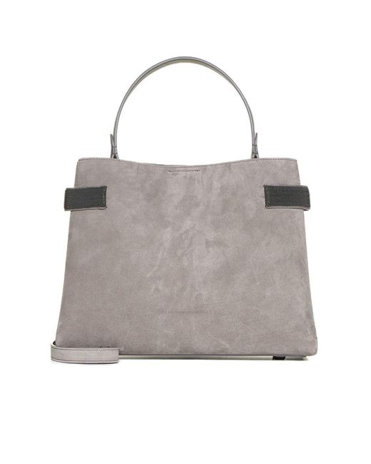 Brunello Cucinelli Gray Bags