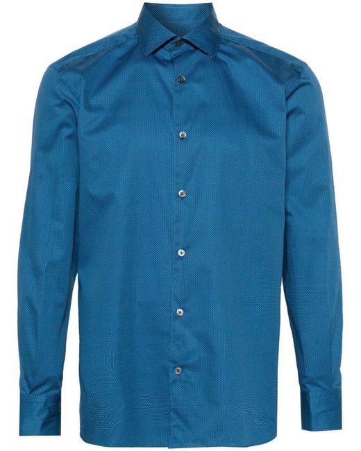 Zegna Blue Shirts for men