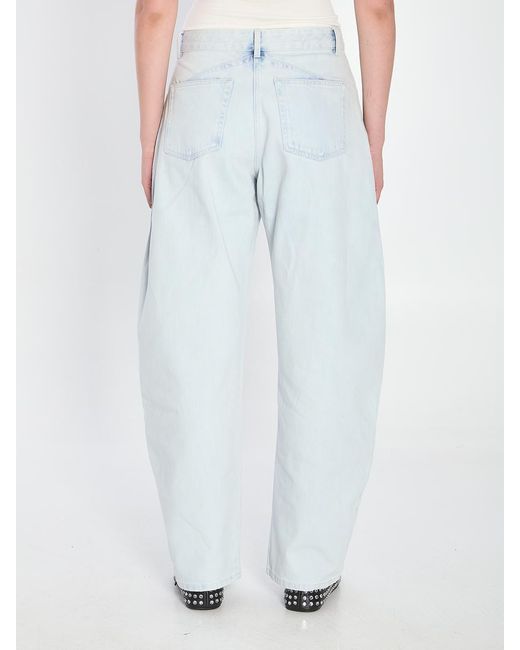 Alaïa Blue Rounded Denim Jeans