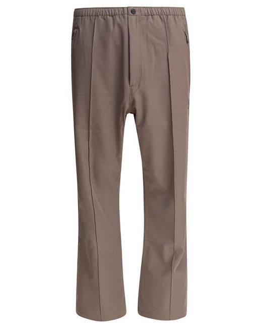 Needles Gray Boot-Cut Trousers for men