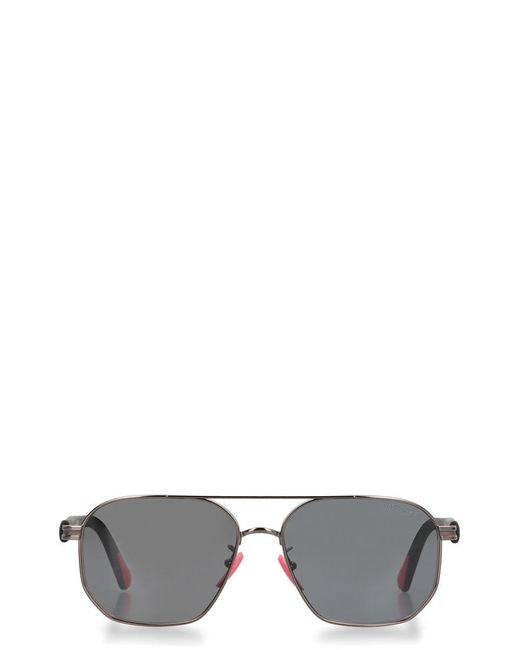 Moncler Gray Flaperon Squared Sunglasses for men