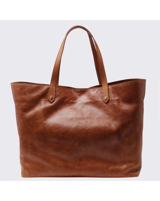 Golden Goose Deluxe Brand Brown Leather Pasadena Tote Bag
