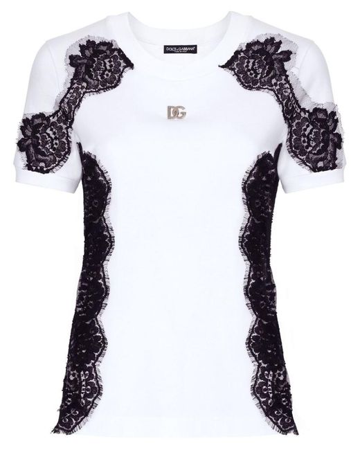 Dolce & Gabbana White T-Shirts & Tops