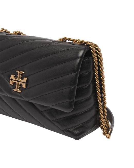 Tory Burch Black Kira Small Leather Shoulder Bag