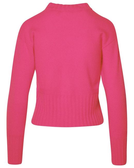 Brodie Cashmere Pink Fuchsia Cashmere Sweater