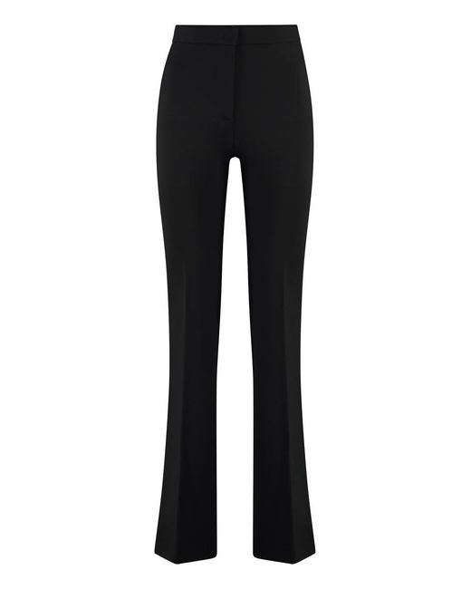 Pinko Black Hulka Flared Viscose Trousers for men