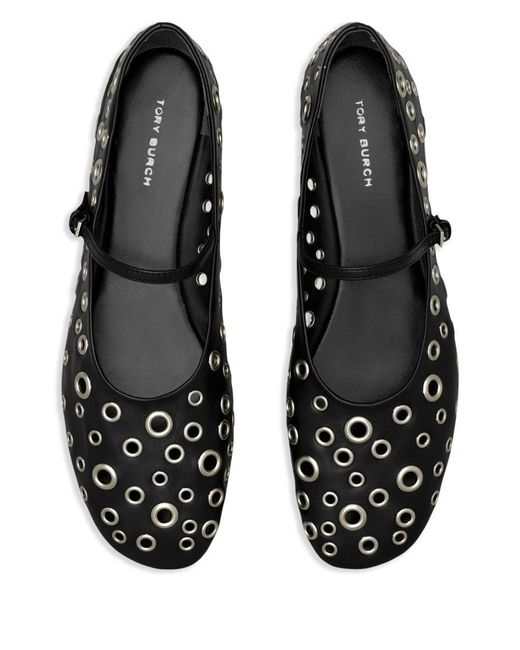 Tory Burch Black Flat Shoes