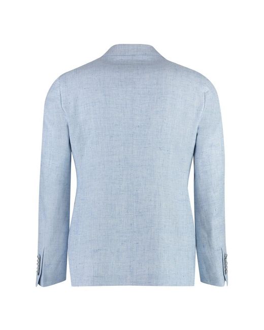 Tagliatore Blue Single-breasted Two-button Jacket for men