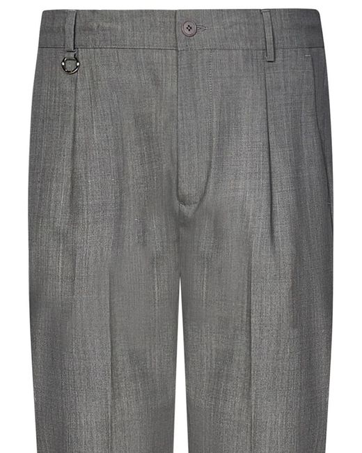 GOLDEN CRAFT Gray Max Trousers for men