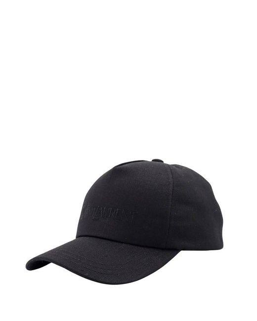 Saint Laurent Black Hats for men