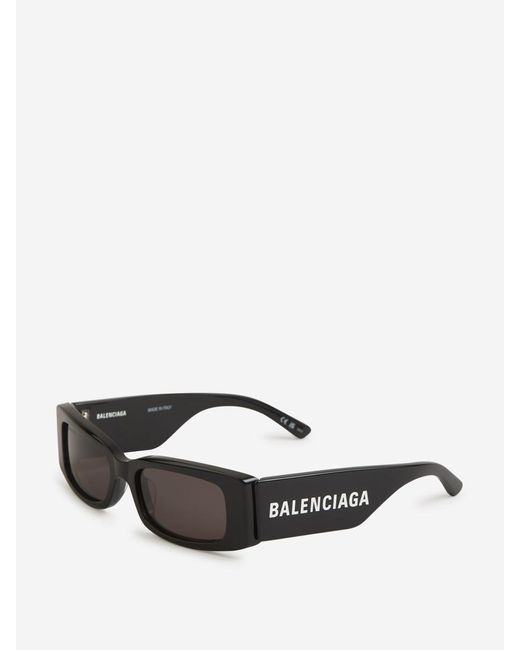 Balenciaga Gray Max Rectangular Sunglasses for men