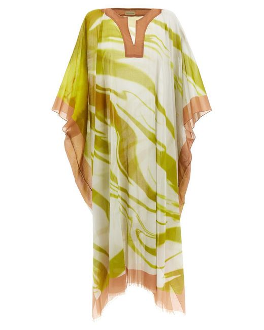 Dries Van Noten Yellow 'cartland' Kaftan