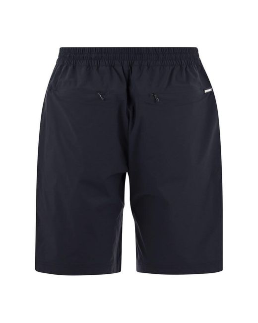 K-Way Blue Remisen - Shorts In Technical Fabric for men