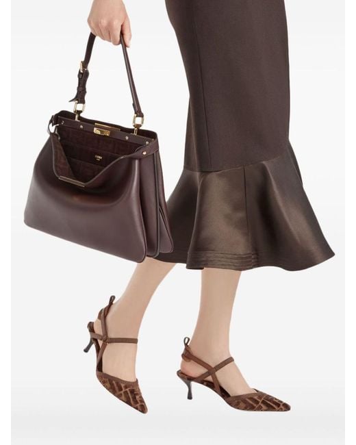 Fendi Brown Slingback "Colibrã¬ Lite"