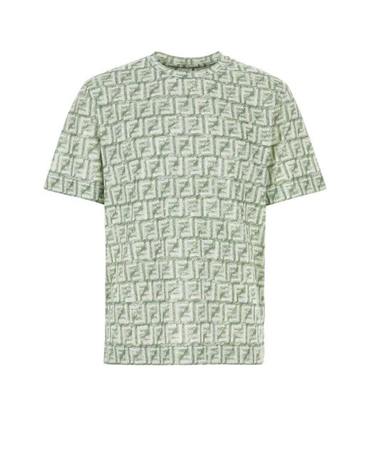 Fendi Green T-Shirt for men