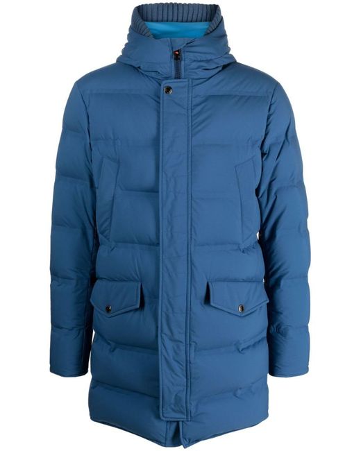 KIRED Blue Reus Hooded Down Jacket for men