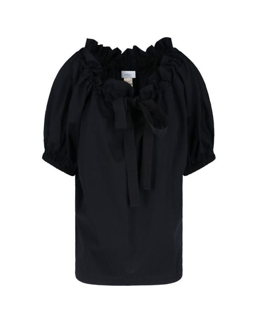 Patou Black Drawstring T-Shirt