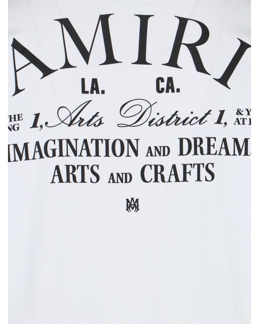Amiri White Back Logo T-shirt for men