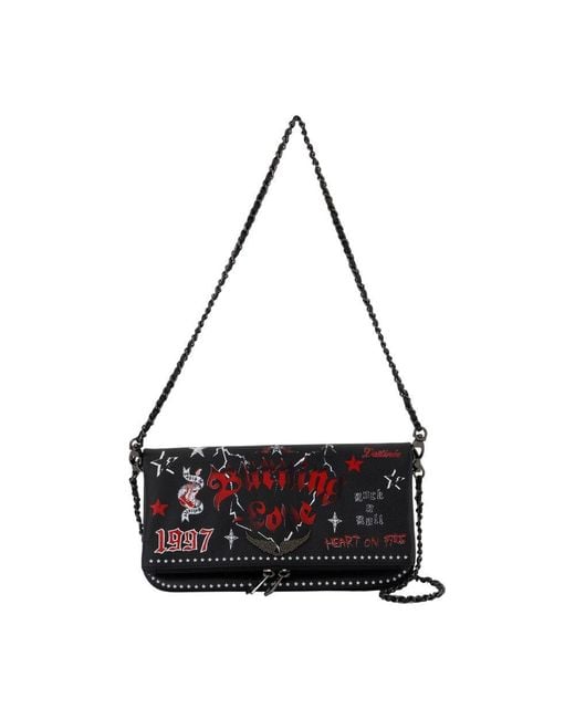 Zadig & Voltaire Black Rock Wallet On Chain