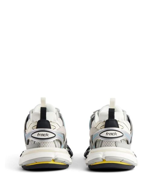 Balenciaga White Track Logo-appliqué Sneakers for men