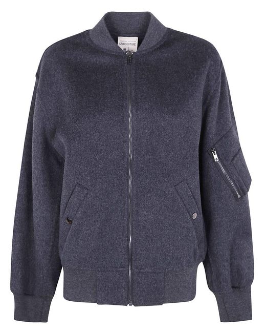 Semicouture Blue "Azalea" Bomber