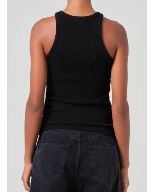 Agolde Black 100% Cotton T-Shirt Classic