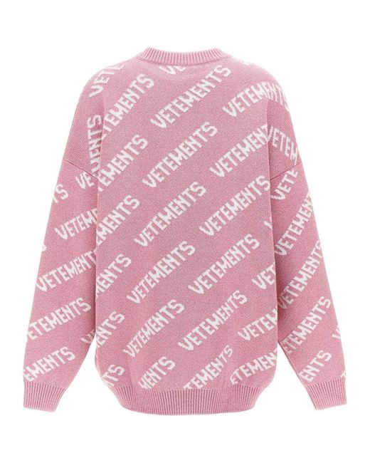 Vetements Pink Sweaters