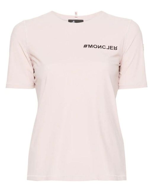 3 MONCLER GRENOBLE Pink T-Shirts And Polos