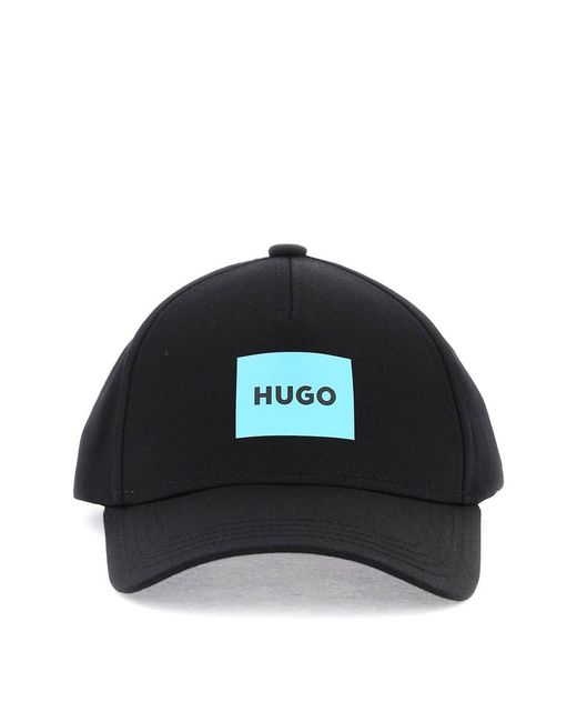 Boss Blue Hugo Baseball Cap With Patch Design for men