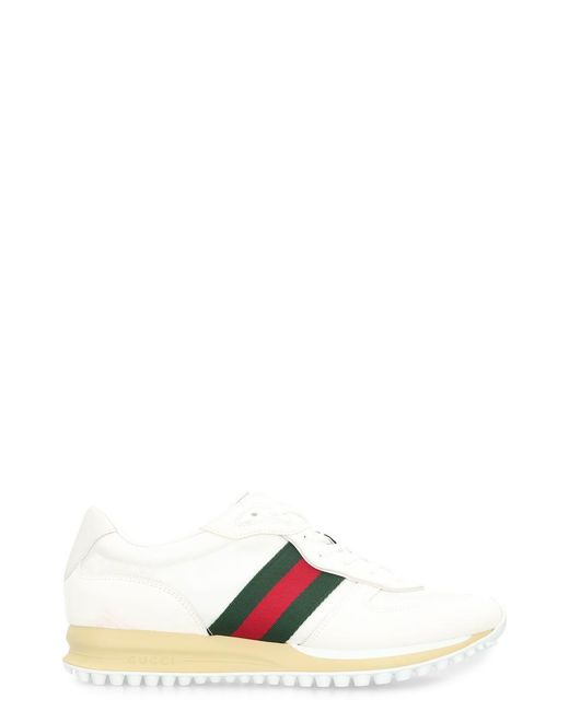 Gucci White Re-Motion Low-Top Sneakers for men