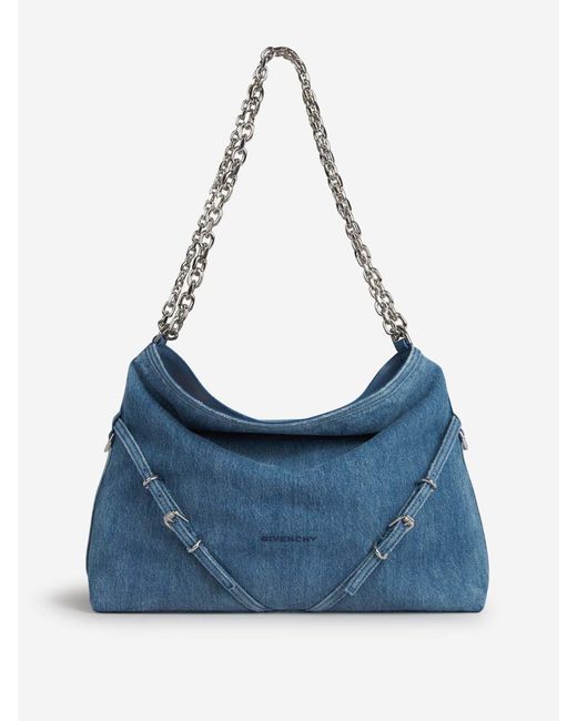 Givenchy Blue Vouyou Chain M Bag