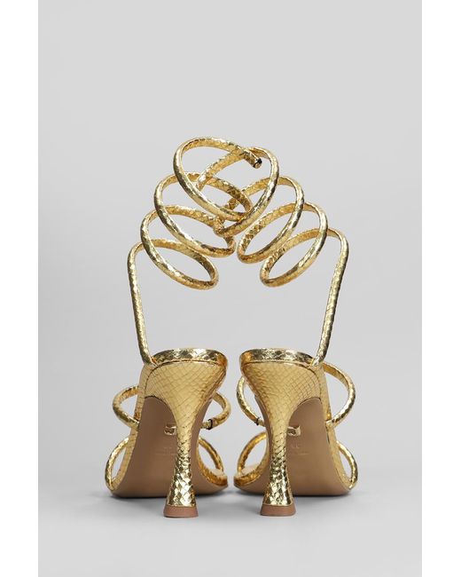 Lola Cruz Metallic Greta 95 Sandals