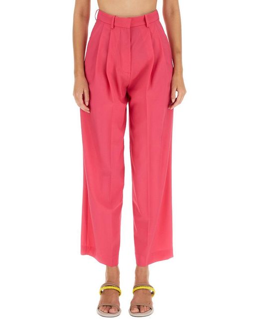 Alysi Pink Wool Pants