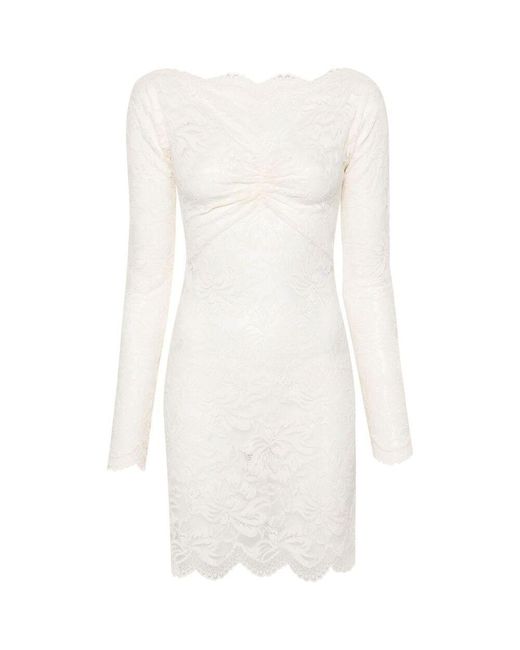 Rabanne White Lace Mini Dress